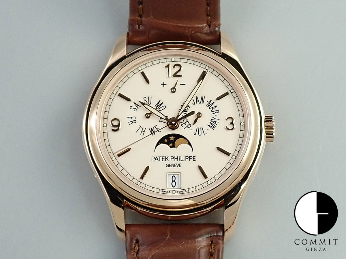 パテックフィリップ アニュアルカレンダー ムーンフェイズ Ref.5146R-001 ローズゴールド アイボリー文字盤