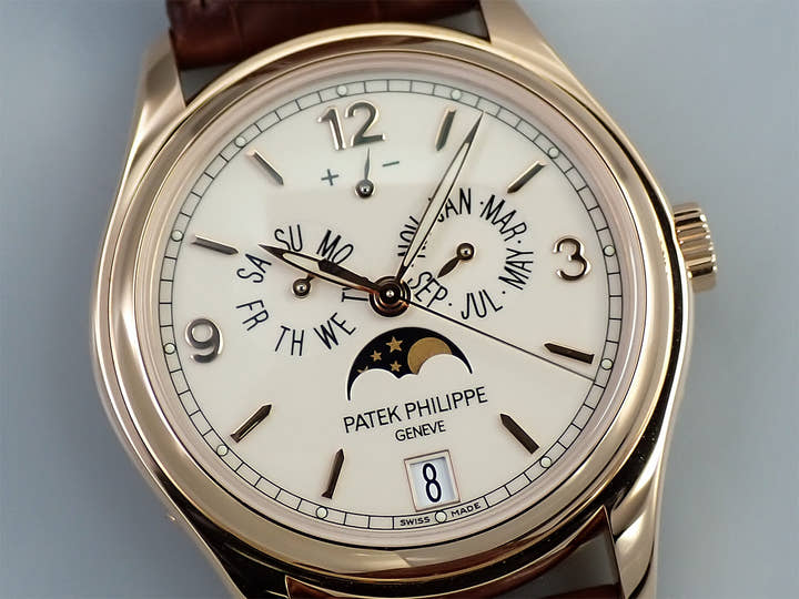 パテックフィリップ アニュアルカレンダー ムーンフェイズ Ref.5146R-001 ローズゴールド アイボリー文字盤