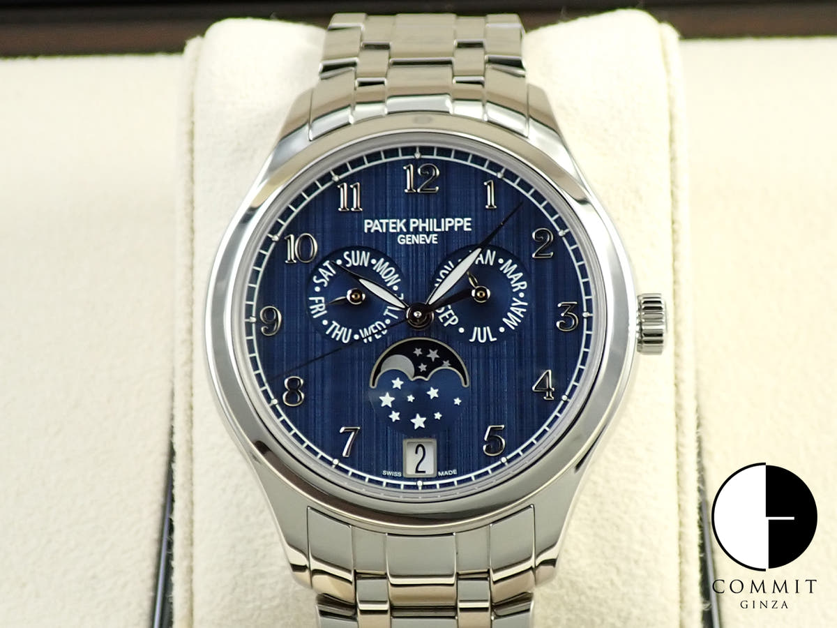 パテックフィリップ アニュアルカレンダー ムーンフェイズ Ref.4947/1A-001 ステンレススチール ブルー文字盤