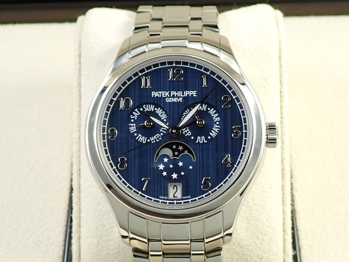 パテックフィリップ アニュアルカレンダー ムーンフェイズ Ref.4947/1A-001 ステンレススチール ブルー文字盤