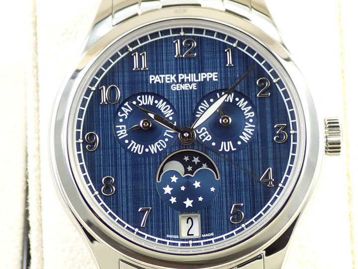 パテックフィリップ アニュアルカレンダー ムーンフェイズ Ref.4947/1A-001 ステンレススチール ブルー文字盤