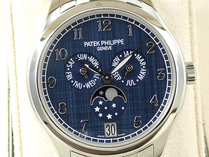 パテックフィリップ アニュアルカレンダー ムーンフェイズ Ref.4947/1A-001 ステンレススチール ブルー文字盤