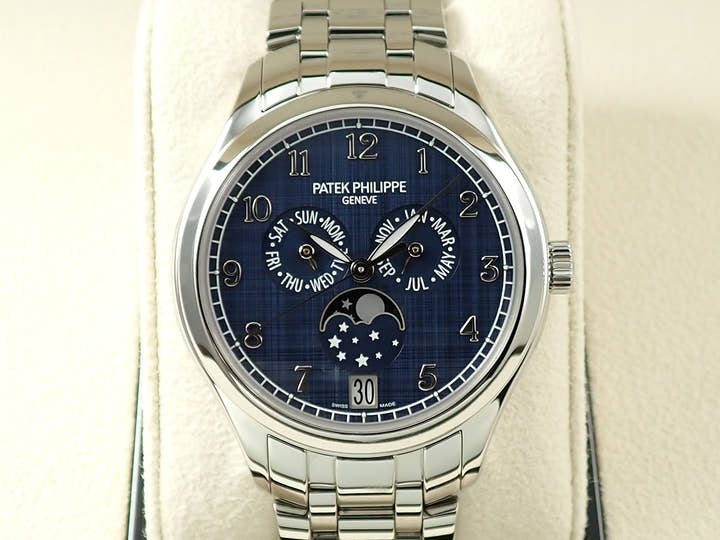パテックフィリップ アニュアルカレンダー ムーンフェイズ Ref.4947/1A-001 ステンレススチール ブルー文字盤
