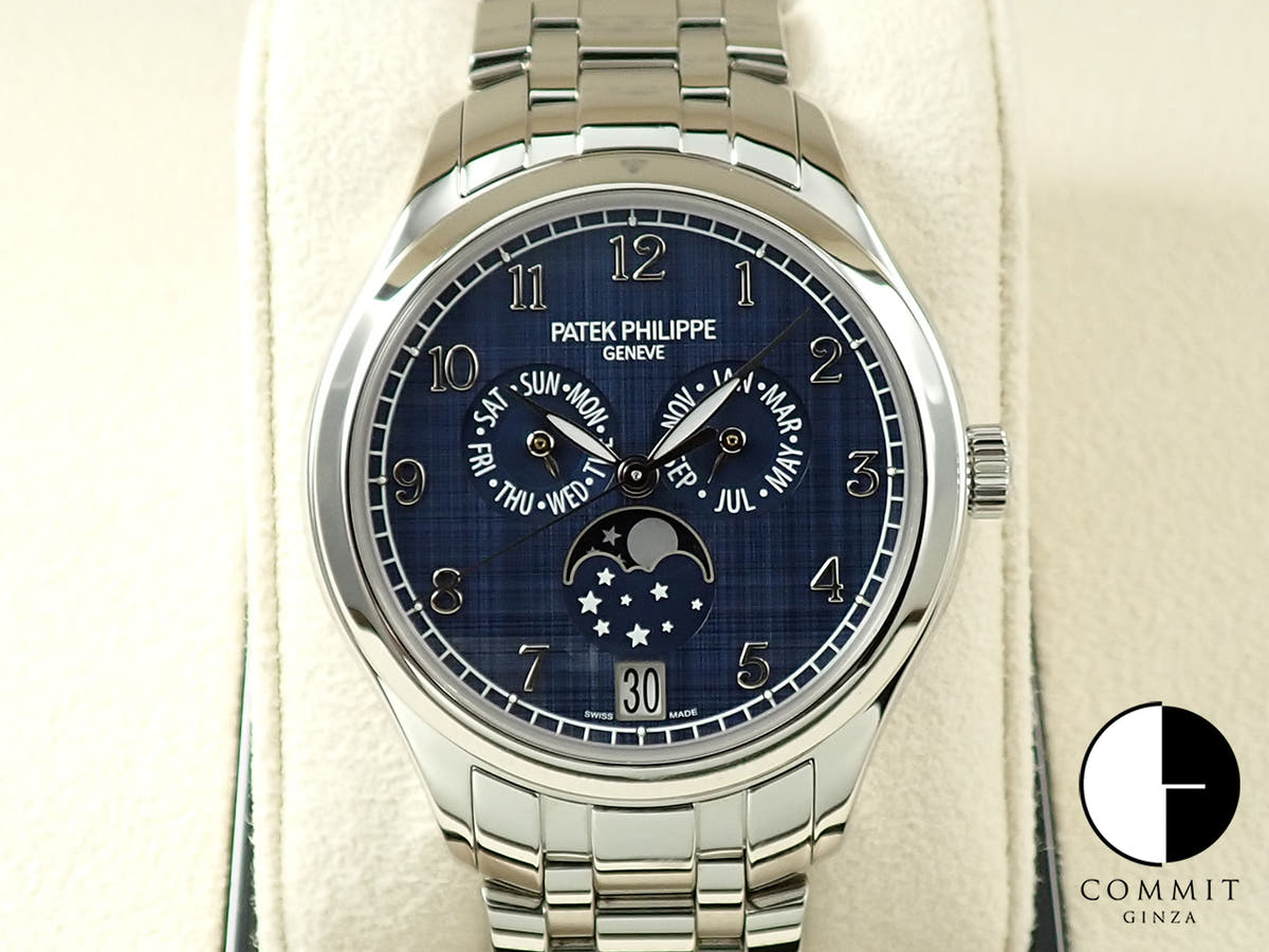 パテックフィリップ アニュアルカレンダー ムーンフェイズ Ref.4947/1A-001 ステンレススチール ブルー文字盤