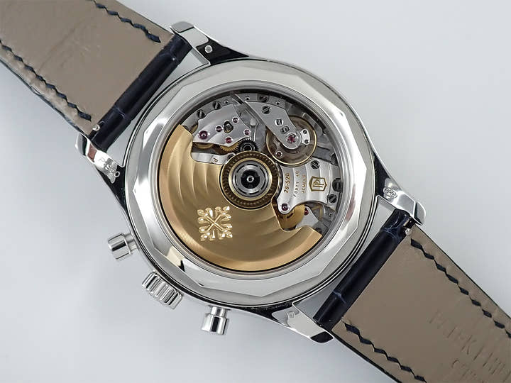 パテックフィリップ アニュアルカレンダー クロノグラフ Ref.5961P-001 プラチナ マット・ブルー・オパーリン文字盤