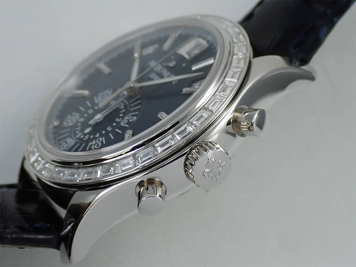 パテックフィリップ アニュアルカレンダー クロノグラフ Ref.5961P-001 プラチナ マット・ブルー・オパーリン文字盤