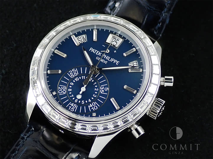 パテックフィリップ アニュアルカレンダー クロノグラフ Ref.5961P-001 プラチナ マット・ブルー・オパーリン文字盤