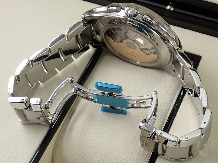 パテックフィリップ アニュアルカレンダー クロノグラフ Ref.5905/1A-001 ステンレススチール オリーブグリーン ソレイユ文字盤