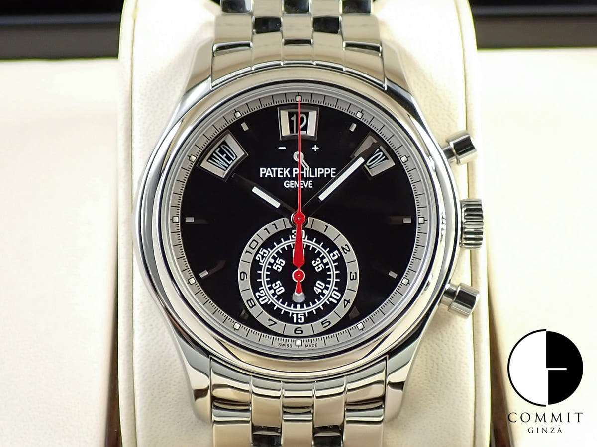 パテックフィリップ アニュアルカレンダー クロノグラフ Ref.5960/1A-010 ステンレススチール ブラック文字盤