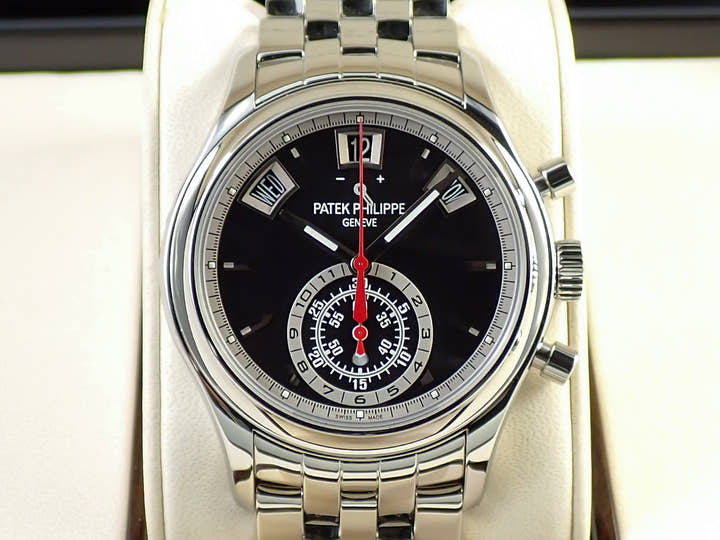 パテックフィリップ アニュアルカレンダー クロノグラフ Ref.5960/1A-010 ステンレススチール ブラック文字盤