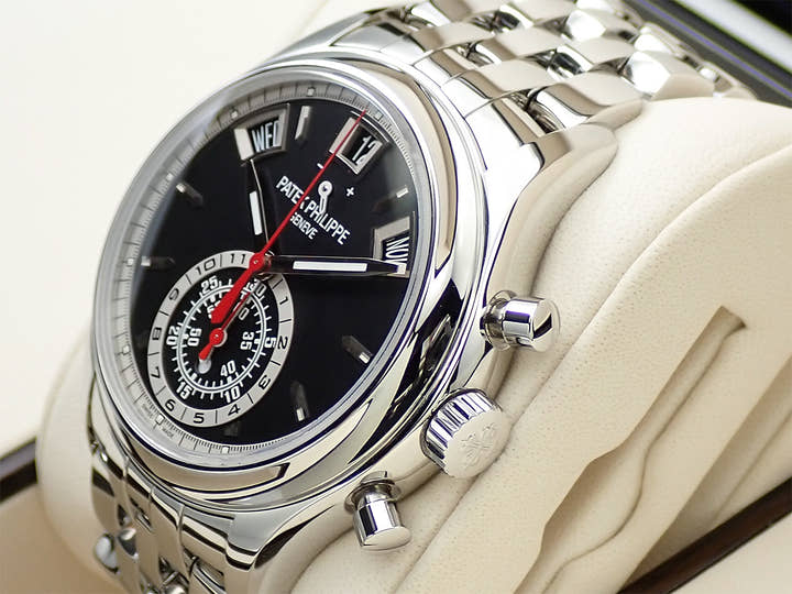 パテックフィリップ アニュアルカレンダー クロノグラフ Ref.5960/1A-010 ステンレススチール ブラック文字盤