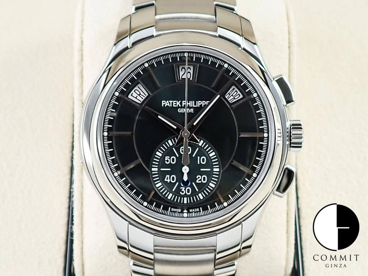 パテックフィリップ アニュアルカレンダー クロノグラフ Ref.5905/1A-001 ステンレススチール オリーブグリーン ソレイユ文字盤