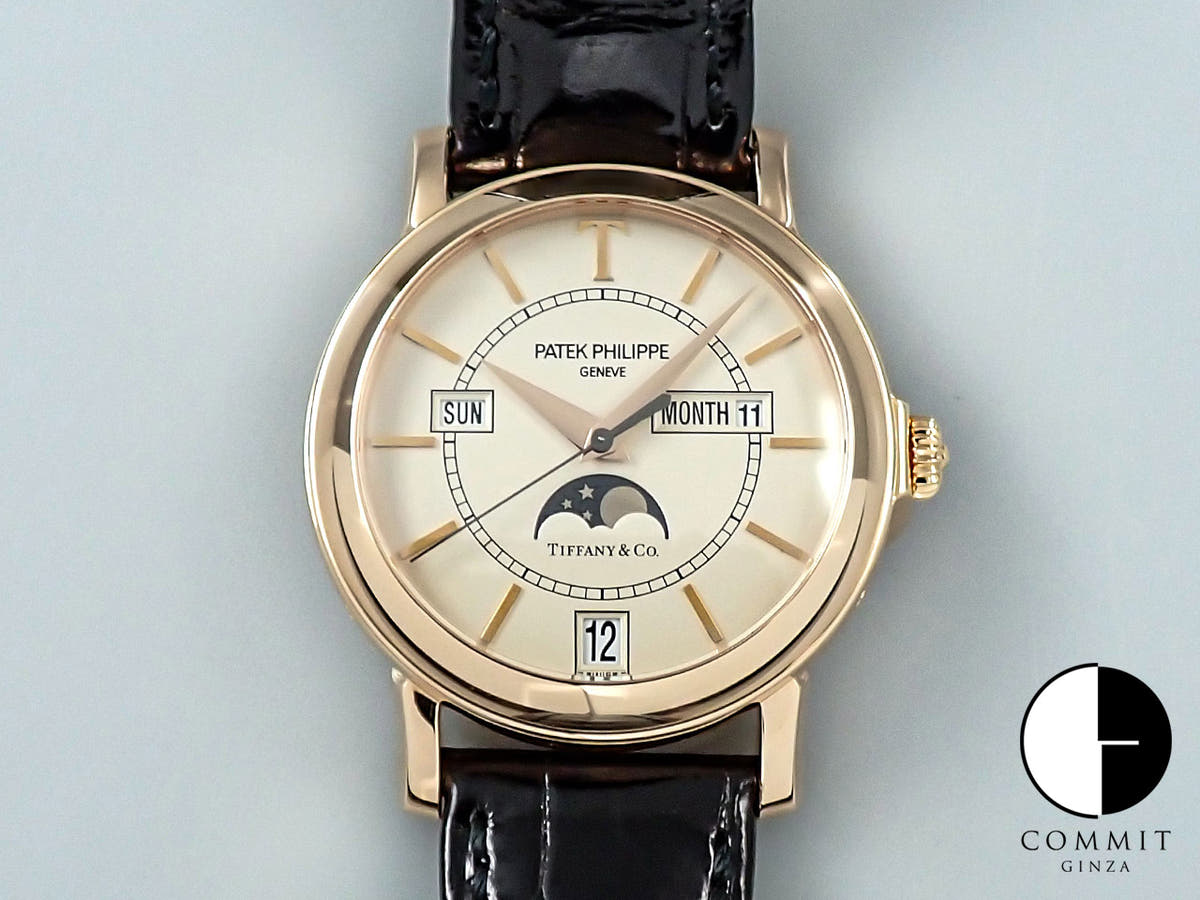 パテックフィリップ アニュアルカレンダー T150 TIFFANY&CO. Ref.5150R ローズゴールド シルバー文字盤