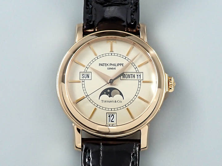 パテックフィリップ アニュアルカレンダー T150 TIFFANY&CO. Ref.5150R ローズゴールド シルバー文字盤