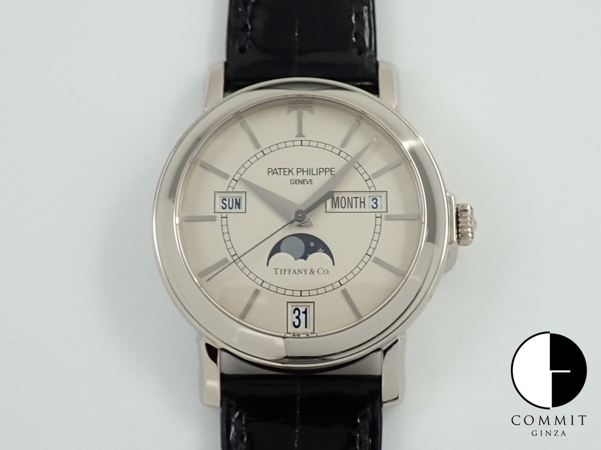 パテックフィリップ アニュアルカレンダー T150 TIFFANY&CO. Ref.5150G ホワイトゴールド シルバー文字盤