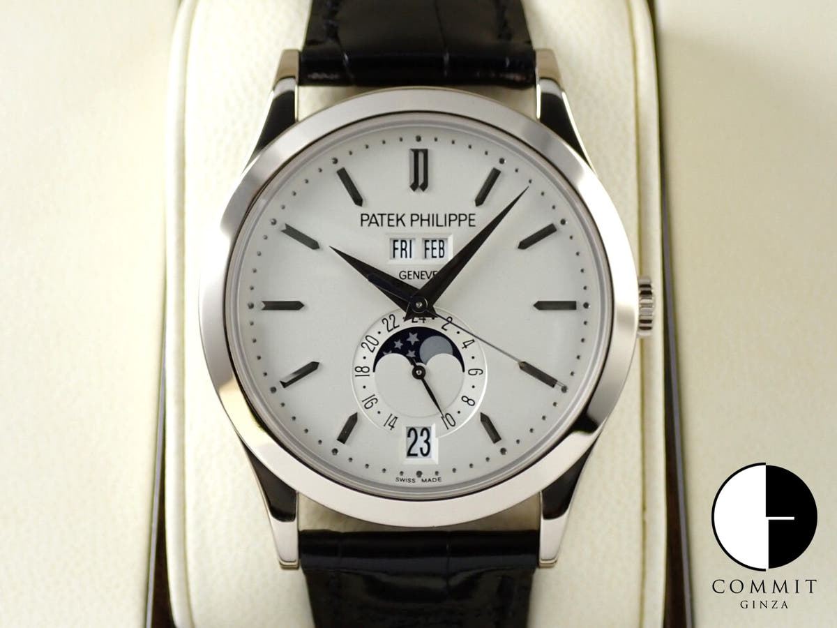 Patek Philippe Annual Calendar Moon Phases Ref. 5396G-011 White Gold, Silver Opaline Dial
