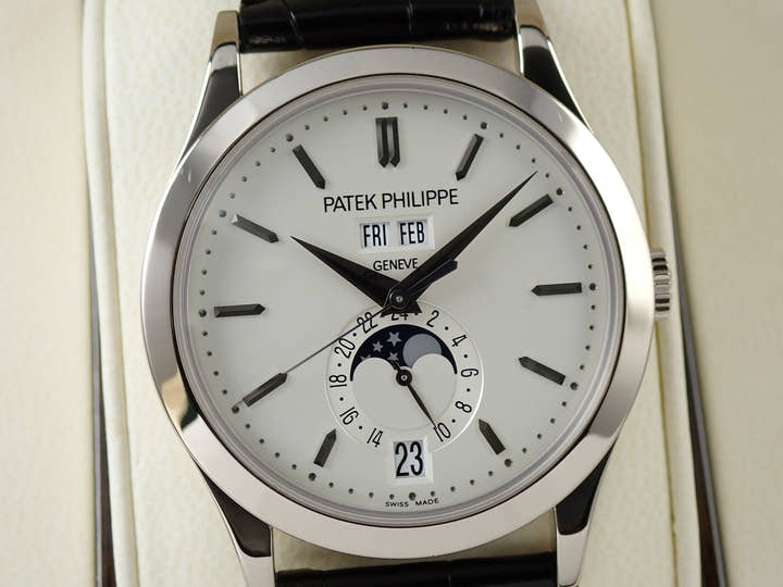 Patek Philippe Annual Calendar Moon Phases Ref. 5396G-011 White Gold, Silver Opaline Dial