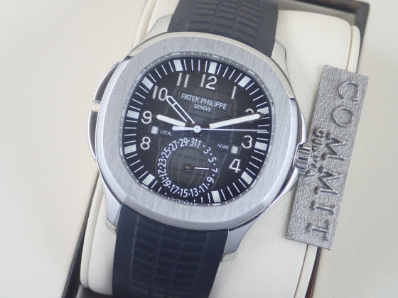 Patek Philippe Aquanaut Ref.5164A Black Dial Used aqua-note-4