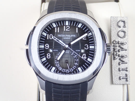 Patek Philippe Aquanaut Ref.5164A Black Dial Used aqua-note-6