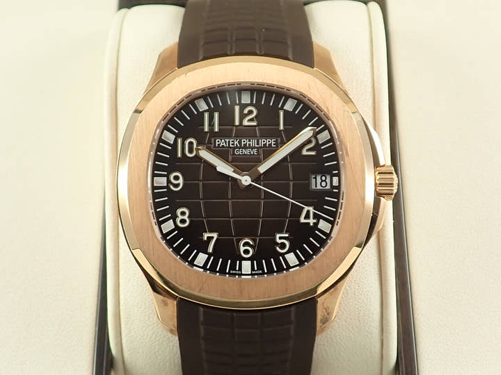 パテックフィリップ アクアノート Ref.5167R-001 ローズゴールド ブラウン文字盤