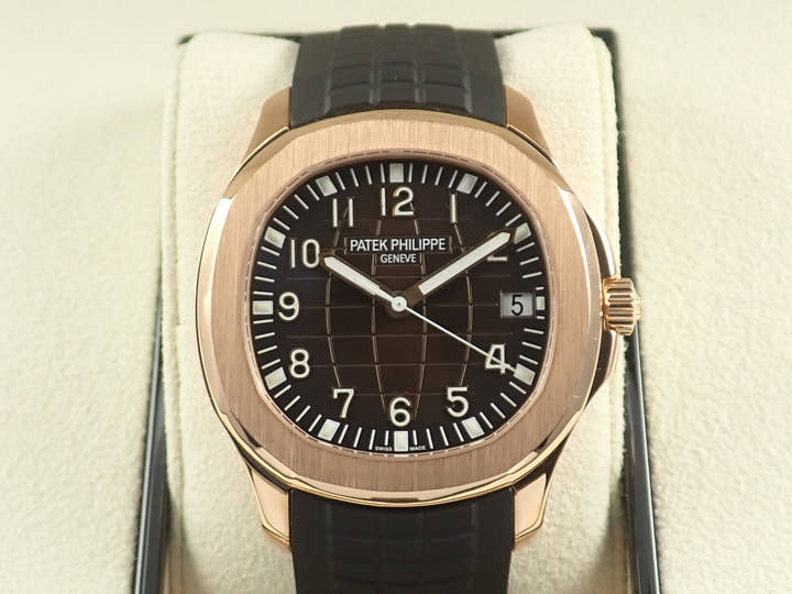 パテックフィリップ アクアノート Ref.5167R-001 ローズゴールド ブラウン文字盤