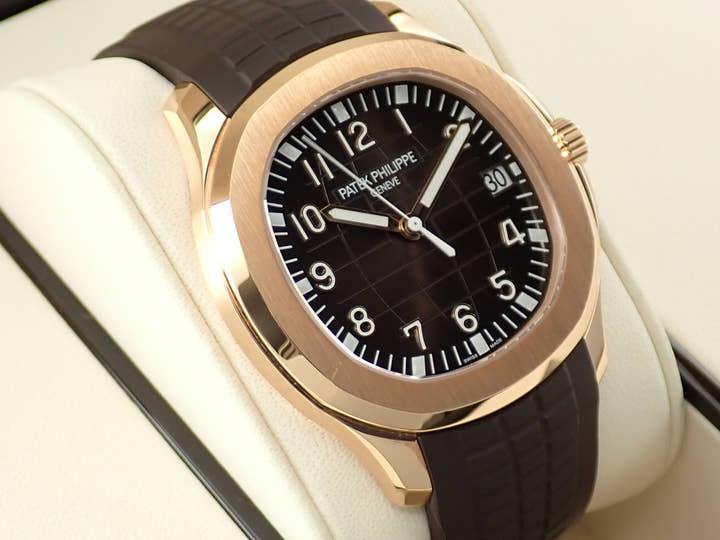 パテックフィリップ アクアノート Ref.5167R-001 ローズゴールド ブラウン文字盤