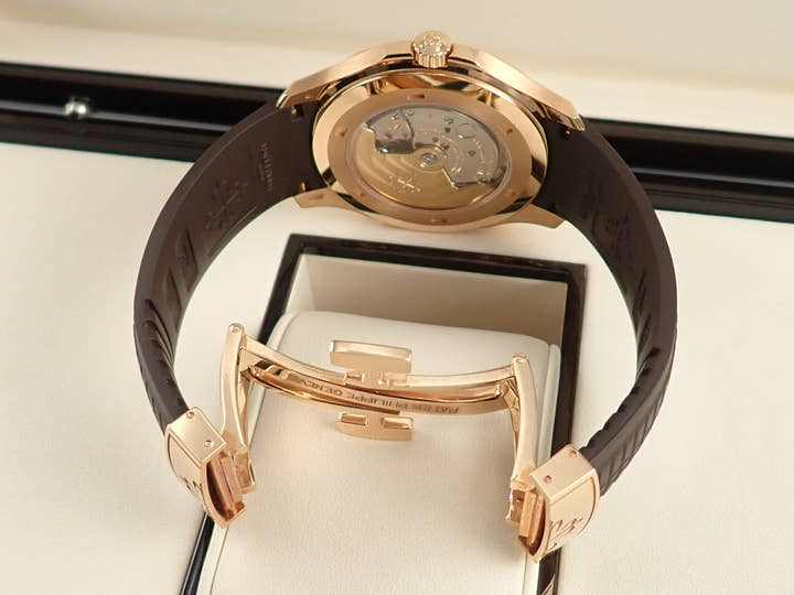 パテックフィリップ アクアノート Ref.5167R-001 ローズゴールド ブラウン文字盤