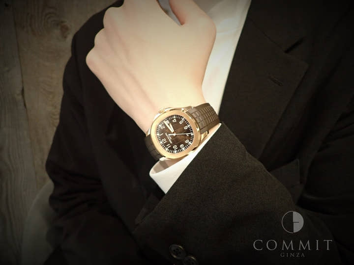 パテックフィリップ アクアノート Ref.5167R-001 ローズゴールド ブラウン文字盤