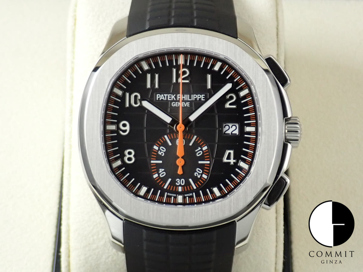 パテックフィリップ アクアノート クロノグラフ Ref.5968A-001 ステンレススチール ブラック文字盤