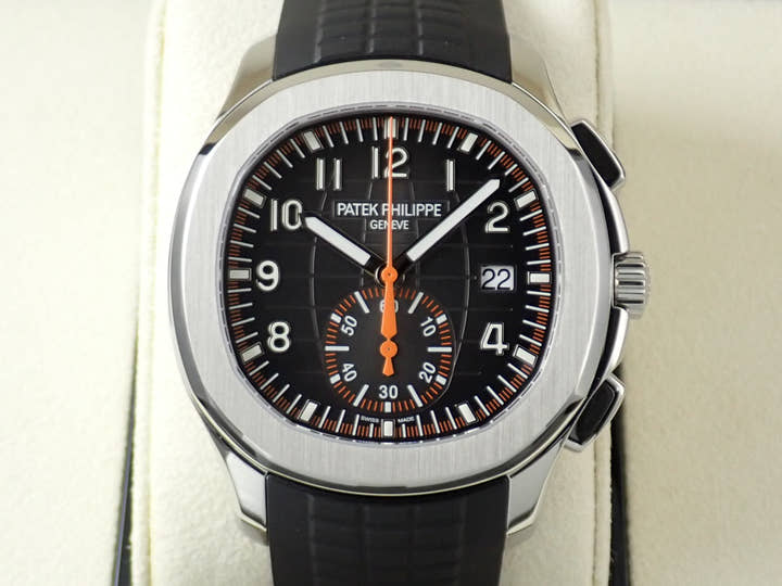 パテックフィリップ アクアノート クロノグラフ Ref.5968A-001 ステンレススチール ブラック文字盤
