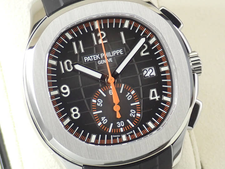 パテックフィリップ アクアノート クロノグラフ Ref.5968A-001 ステンレススチール ブラック文字盤