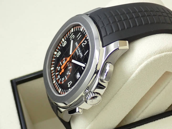 パテックフィリップ アクアノート クロノグラフ Ref.5968A-001 ステンレススチール ブラック文字盤