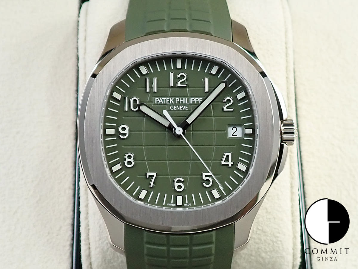 パテックフィリップ アクアノート Ref.5168G-010 ホワイトゴールド カーキグリーン文字盤