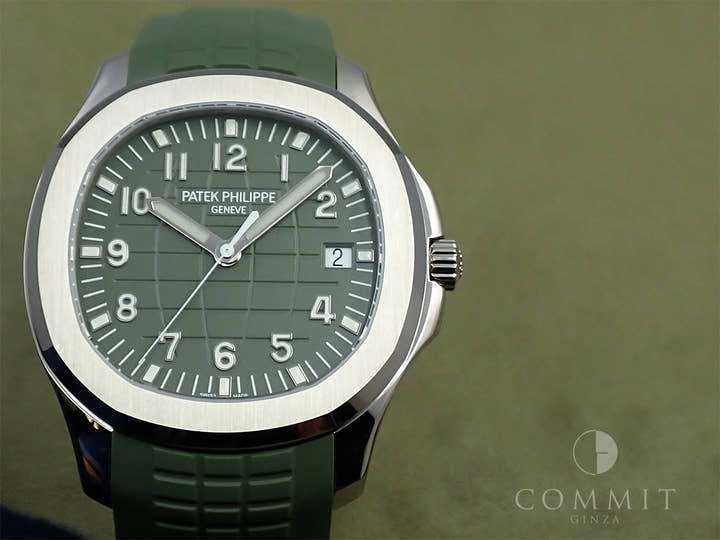 パテックフィリップ アクアノート Ref.5168G-010 ホワイトゴールド カーキグリーン文字盤