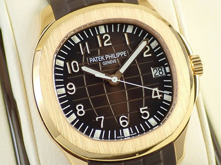 パテックフィリップ アクアノート Ref.5167R-001 ローズゴールド ブラウン文字盤