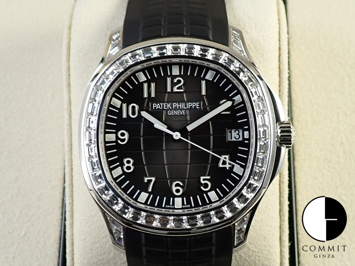 パテックフィリップ アクアノート エクストララージ Ref.5167/300G-010 ホワイトゴールド ブラック文字盤