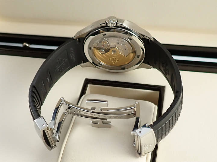 パテックフィリップ アクアノート トラベルタイム Ref.5164A-001 ステンレススチール ブラック文字盤