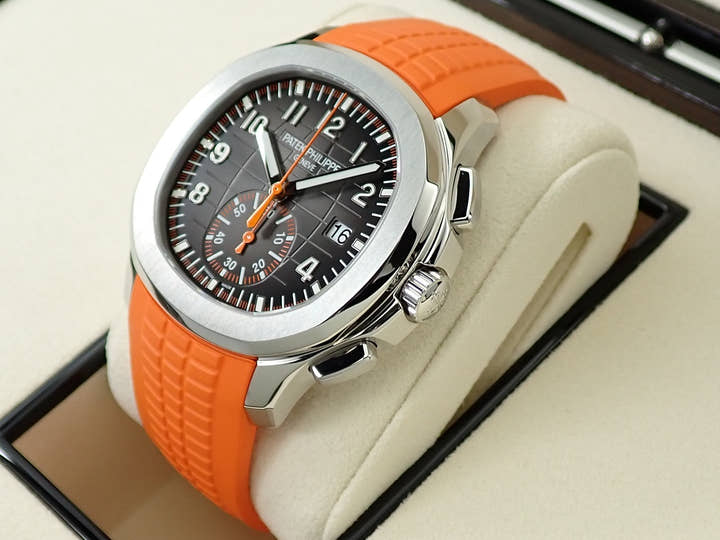 パテックフィリップ アクアノート クロノグラフ Ref.5968A-001 ステンレススチール ブラック文字盤