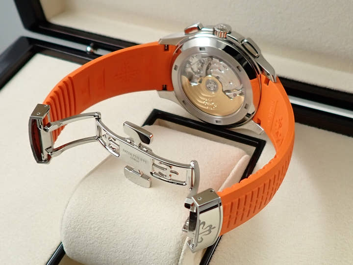 パテックフィリップ アクアノート クロノグラフ Ref.5968A-001 ステンレススチール ブラック文字盤