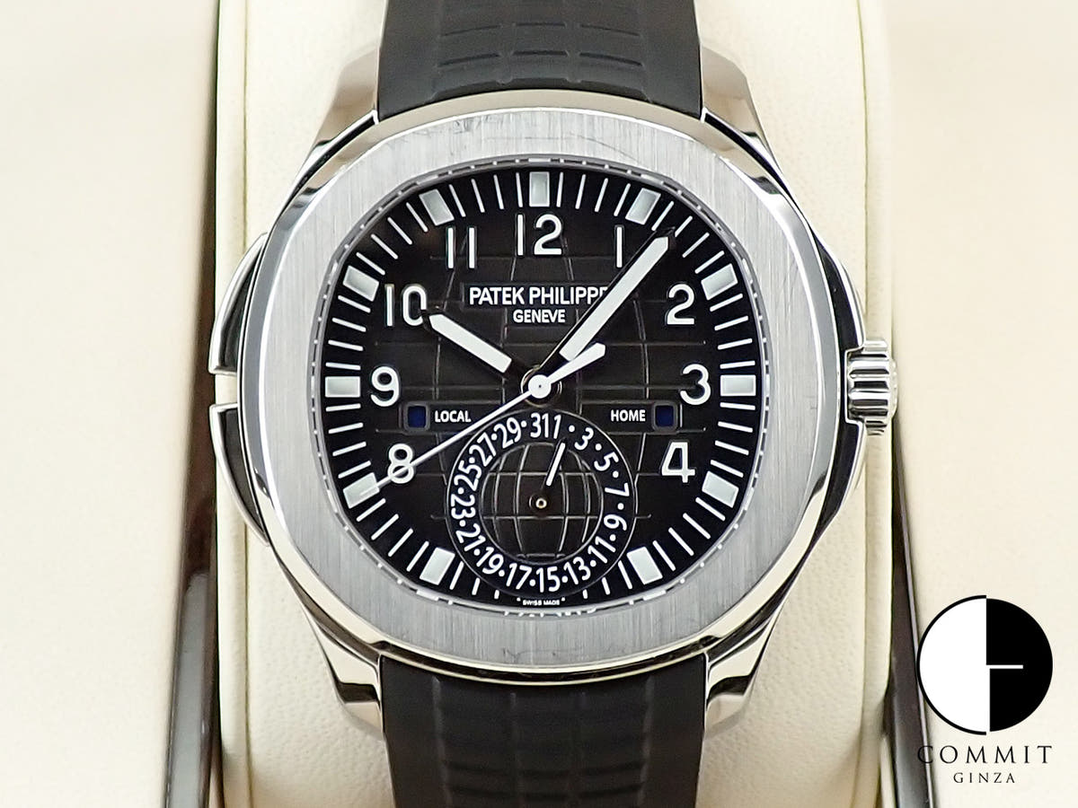 Patek Philippe Aquanaut Travel Time Ref. 5164A-001 Stainless Steel Black Dial