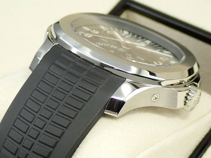 パテックフィリップ アクアノート トラベルタイム Ref.5164A-001 ステンレススチール ブラック文字盤