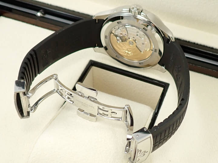 パテックフィリップ アクアノート トラベルタイム Ref.5164A-001 ステンレススチール ブラック文字盤