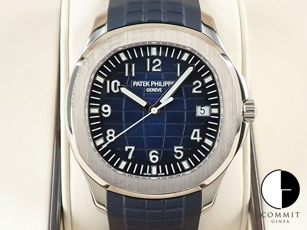 パテックフィリップ アクアノート Ref.5168G-001 ホワイトゴールド ミッドナイトブルー文字盤