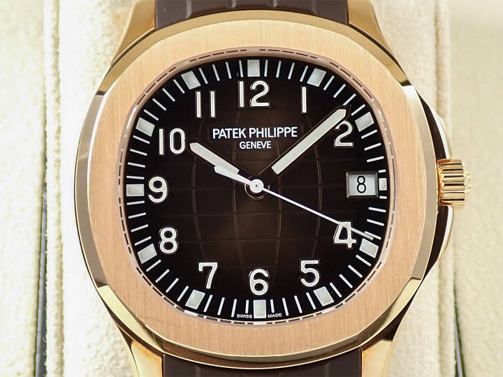 パテックフィリップ アクアノート Ref.5167R-001 ローズゴールド ブラウン文字盤