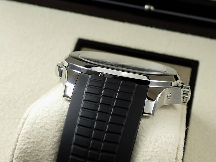 パテックフィリップ アクアノート トラベルタイム Ref.5164A-001 ステンレススチール ブラック文字盤