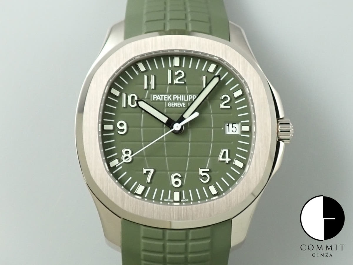 パテックフィリップ アクアノート Ref.5168G-010 ホワイトゴールド カーキグリーン文字盤