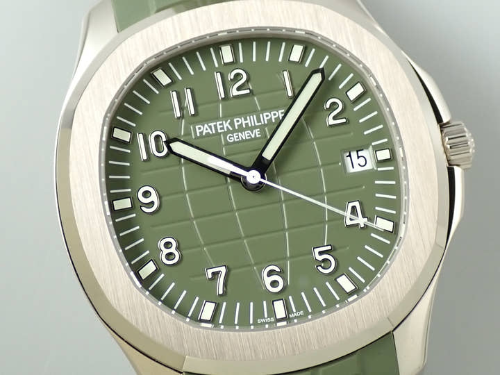 パテックフィリップ アクアノート Ref.5168G-010 ホワイトゴールド カーキグリーン文字盤