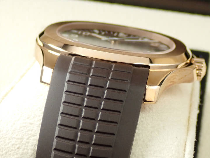 パテックフィリップ アクアノート Ref.5167R-001 ローズゴールド ブラウン文字盤