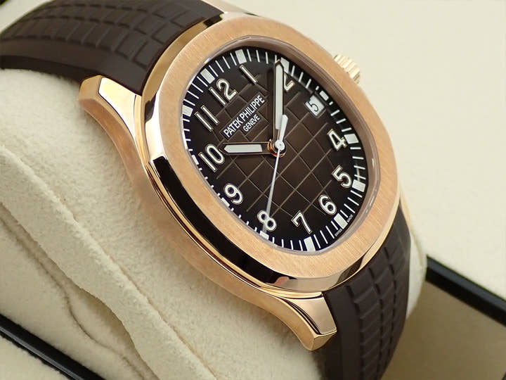 パテックフィリップ アクアノート Ref.5167R-001 ローズゴールド ブラウン文字盤