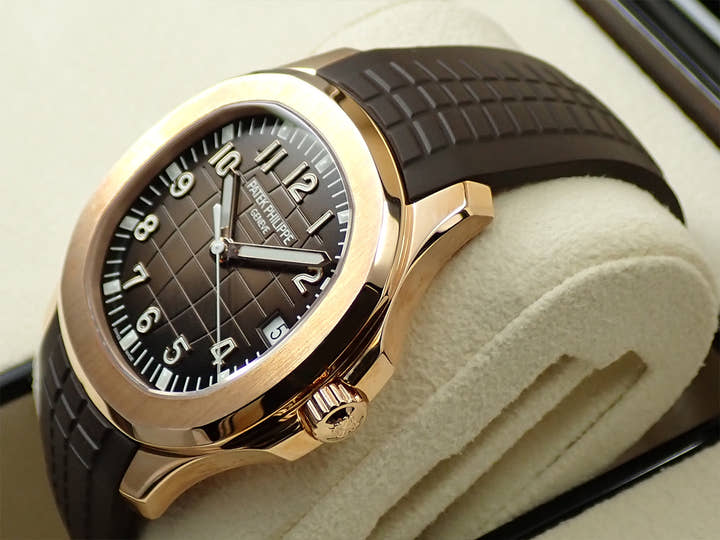 パテックフィリップ アクアノート Ref.5167R-001 ローズゴールド ブラウン文字盤